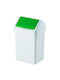 Meva Plastic Waste Bin Green 25L