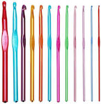 Crochet Hooks Multicolor Set 12 Pieces 2-8 Mm Springos