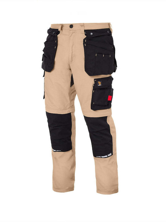 Procera Reflective Work Trousers Khaki