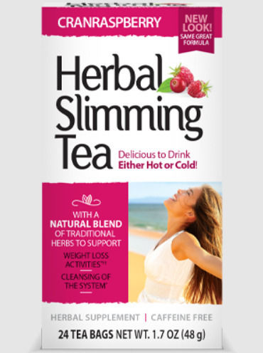 21st Century Herbal Slimming Tea Cranraspberry Weight Loss Tea Red Cranberry Raspberry 24 B