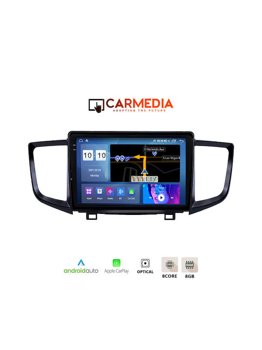 Carmedia Car Audio System for Honda Pilot 2016-2019 (Bluetooth/USB/WiFi/GPS/Apple-Carplay/Android-Auto) with Touch Screen 9.5"