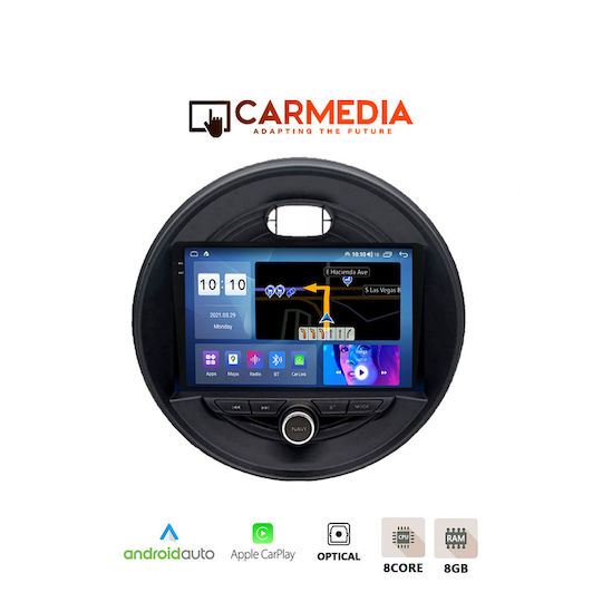 Carmedia Car Audio System for Mini Cooper / Clubman / Roadster / Countryman (Bluetooth/USB/WiFi/GPS/Apple-Carplay/Android-Auto) with Touch Screen 9.5"