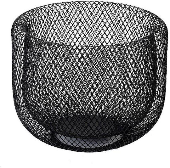 Espiel Coș Decorativ Metalic Negru 20.5x20.5x16.5cm