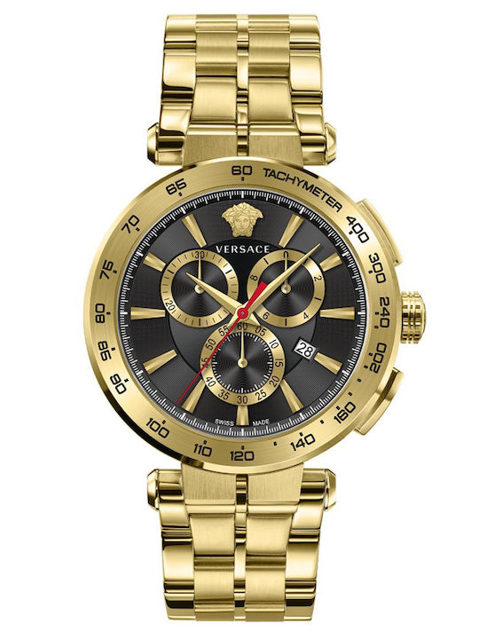 Versace Aion Men's Watch 46mm Chronograph Batte...