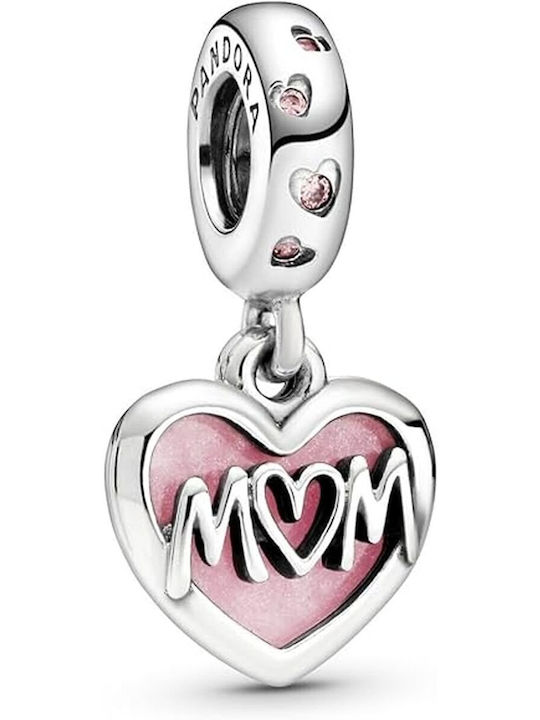 Символ Pandora Форма Сърце Думата Mum 798887c01