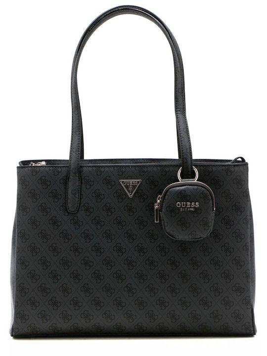 Guess Power Play Tech Tote Τσάντα Γυναικεία Dark Black Gu0achwqg90062300000