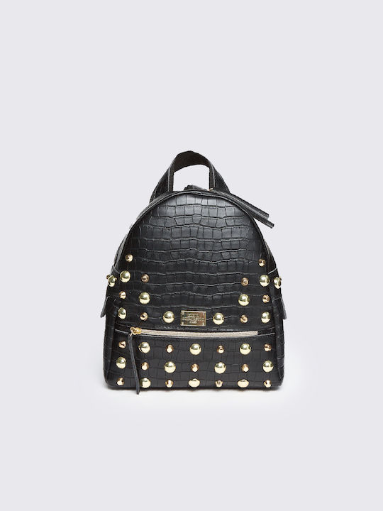 Elena Athanasiou Croco Backpack Small Black