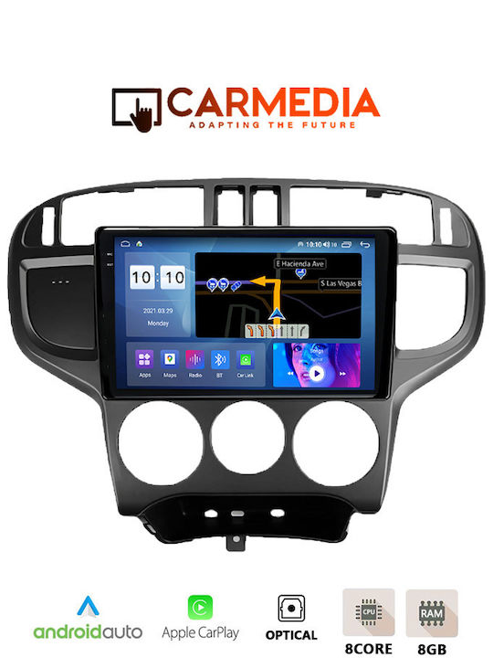 Carmedia Ηχοσύστημα Αυτοκινήτου για Hyundai Matrix 2001-2010 (Bluetooth/USB/WiFi/GPS/Apple-Carplay/Android-Auto) με Οθόνη Αφής 9.5"