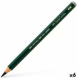 Faber-Castell 9000 Jumbo Pencil 8B Black 6pcs