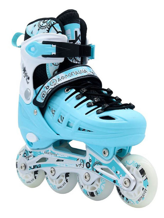 Αθλοπαιδιά Inline Αυξομειούμενα Rollers Μπλε Παιδικά