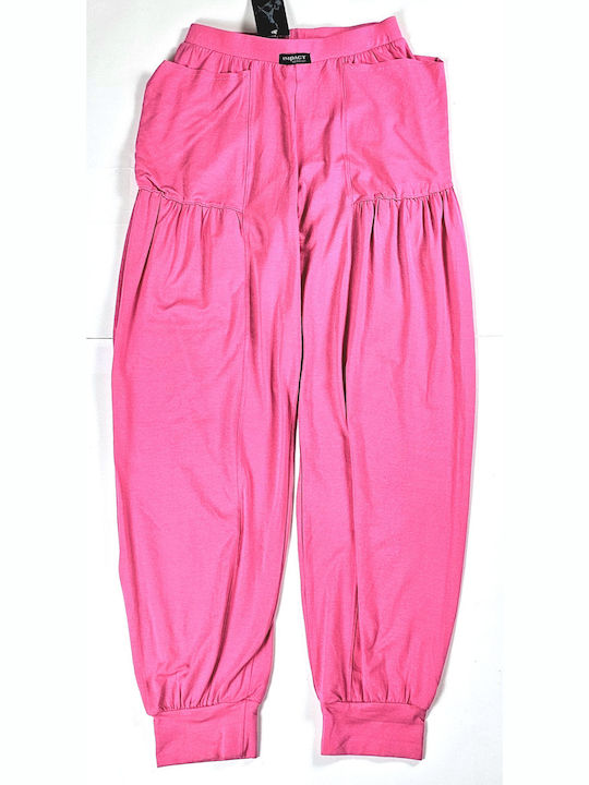 Impact Damen Stoff Hose Fuchsia