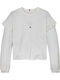 Kids Long-Sleeved White Blouse