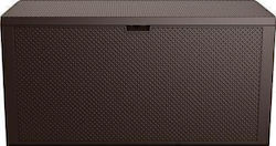 Keter Outdoor Storage Box Emily 280 280lt Brown L118xW44xH58cm Keter Outdoor Storage Box Emily 280 280lt Brown L118xW44xH58cm