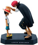 One Piece Luffy Shanks Sammelfigur 19cm