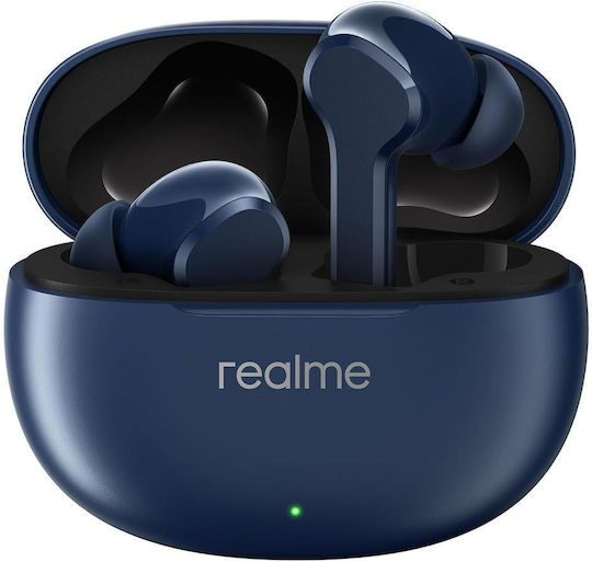 Realme Buds T110 Bluetooth Handsfree Earphones with Sweat Resistance and Charging Case Blue