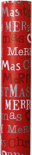 Hârtie de împachetat de Crăciun Merry Christmas Roșu 70x200cm 306.001.0660.05