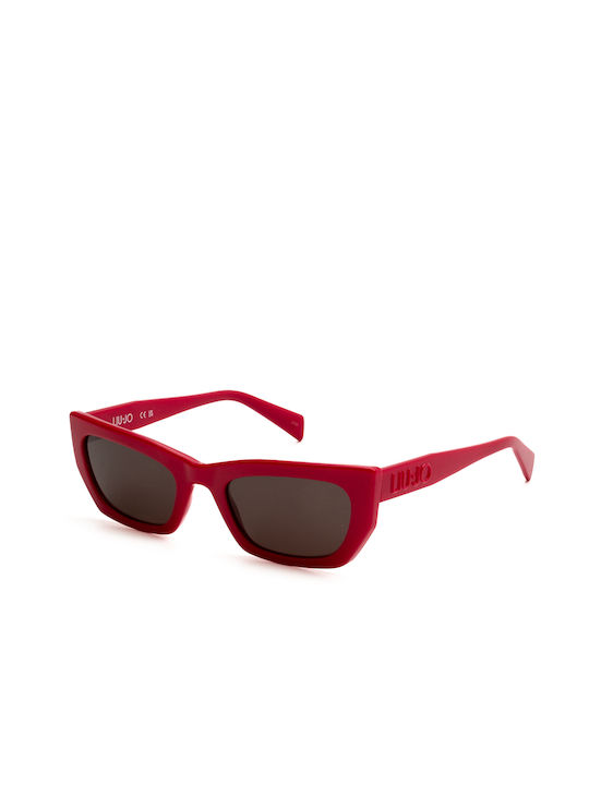 Liu Jo Women's Sunglasses with Red Plastic Fram...