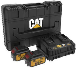 CAT Комплект 2 Батерии за Инструмент Литиеви 18V с Зарядно 05-9248