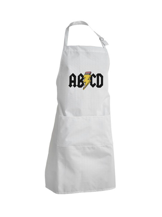 Koupakoupa Abcd Waterproof Apron White 40x22cm