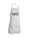 Koupakoupa Abcd Waterproof Apron White 40x22cm