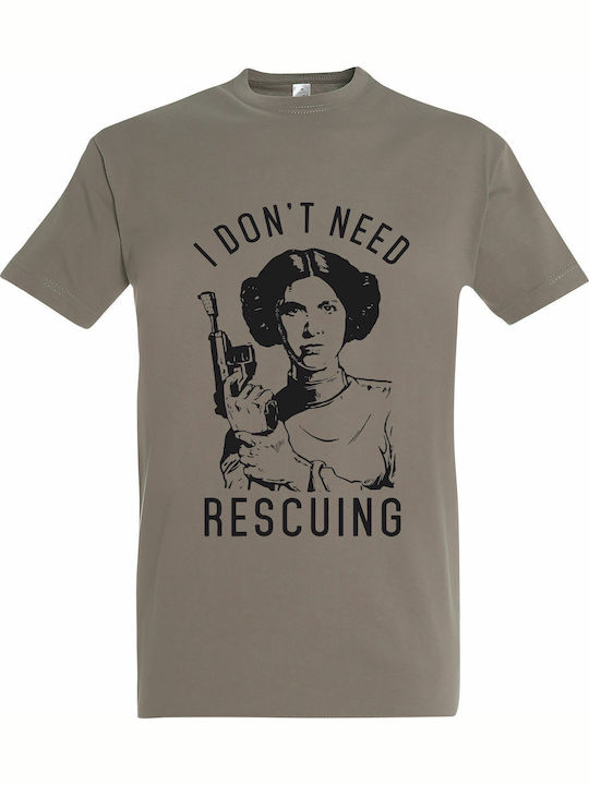Princess Leia, Star Wars T-shirt Gray Cotton Pr...