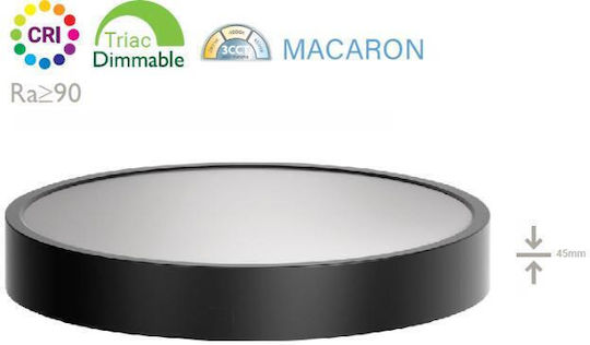 Fos me Round LED Panel 32W with Warm White Light 3840K 40cm