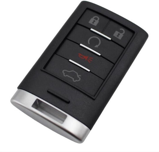 Carcasă cheie auto cu lamă cu 5 butoane pentru Cadillac