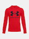 Fleece Kids Sweatshirt with Hood and Pockets Red Rival