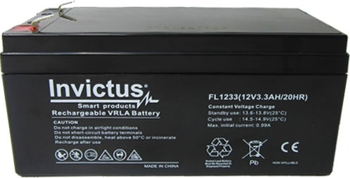 Invictus UPS Battery with Capacity 3.3Ah and Voltage 12V 07.02.0179 1pcs