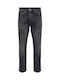Ανδρικό Παντελόνι Τζιν με Loose Tapered Εφαρμογή black denim