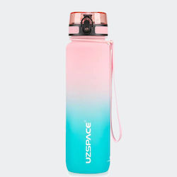 Uzspace Leakproof Tritan Bpa Free Παγούρι Πλαστικό 1000ml Ροζ