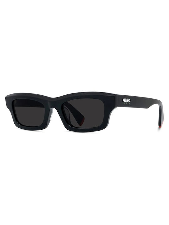 Kenzo Unisex Γυαλιά Ηλίου με Μαύρο Κοκκάλινο Σκελετό και Μαύρο Φακό KZ40164U 01A
