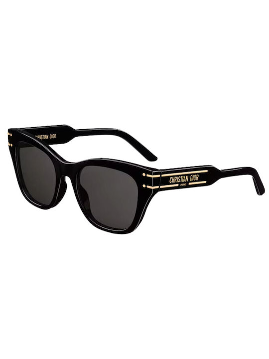 Dior Women's Sunglasses with Black Plastic Frame and Black Lens DIORSIGNATURE B4I 10A0