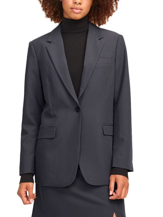 Jack & Jones Long Women's Blazer Gray