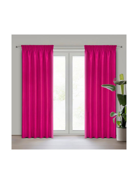 Eurofirany Curtain with Pencil Pleat Rita Fuchsia 140x270cm