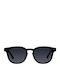 Meller Banna Unisex Sunglasses with Black Plastic Frame and Black Polarized Lens