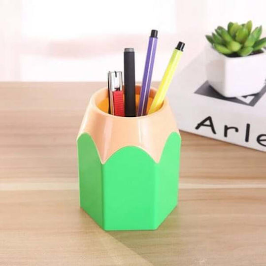 Pencil Holder in Green Color 8.3x6.3cm