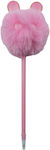 Pompom Pencil 3-color Littlies Faces Pink