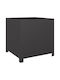 vidaXL Garden Planter Box 50x50cm Black Velvet-Black Metal 851213