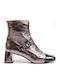 Leder Stiefeletten Damen Gray