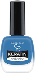 Golden Rose Keratin Glossy Βερνίκι Νυχιών Μπλε 110
