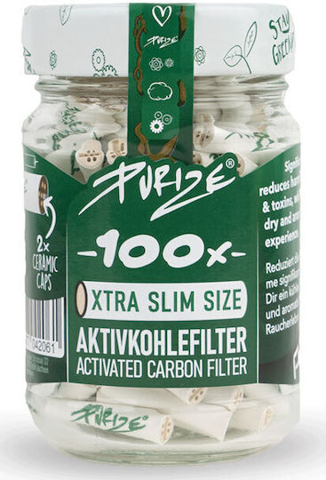 Purize Extra Slim Ενεργού Άνθρακα 100 Φιλτράκια