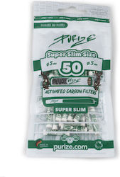 Purize Extra Slim Ενεργού Άνθρακα 50 Φιλτράκια