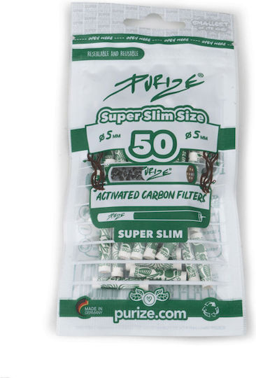 Purize Extra Slim Ενεργού Άνθρακα 50 Φιλτράκια