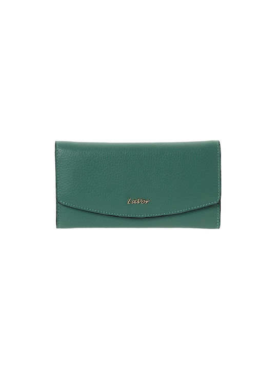 Lavor Large Leather Women's Wallet Turquoise