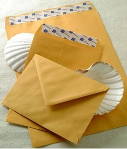 Exas Paper Set of Envelopes Bag Type 50pcs in Beige Color