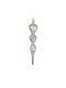 Hanging Stalactite Ornament Glass Transparent 18x3.8cm