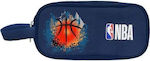 Κασετίνα Street Nba Blue Βαρελάκι 20x9x7cm