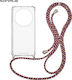 Sonique Armor Clear Silicone Case with Cord for...