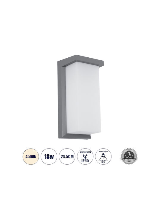 GloboStar Waterproof Wall-Mounted Outdoor Light IP65 with Integrated LED